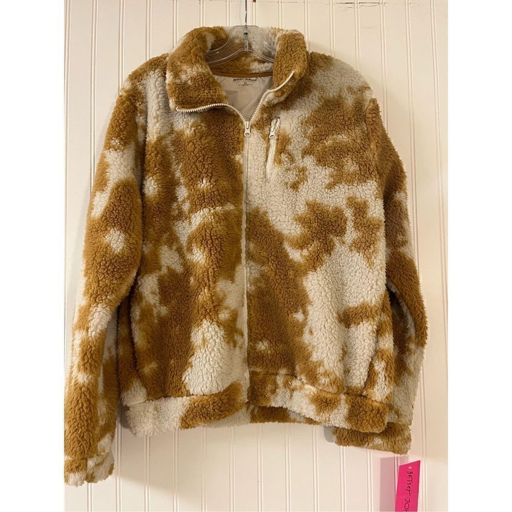 Betsey Johnson  fuzzy and comfy jacket NWT sz XS